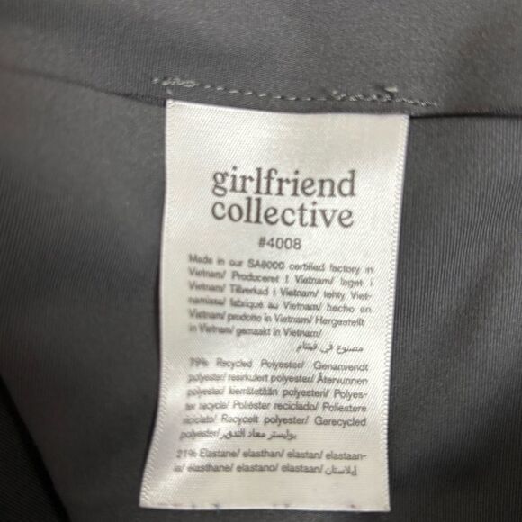 Girlfriend Collective Dark Gray Smoke Colored High Rise Leggings - Picture 8 of 15